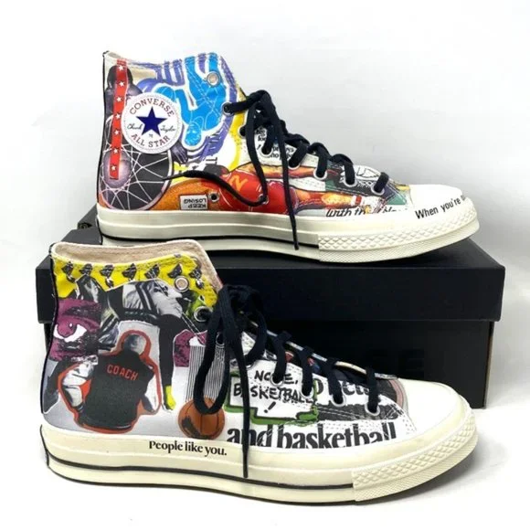 Converse Chuck 70 Shoes High Top Canvas Multicolor Women's Size Sneakers 170680C - Picture 4 of 11